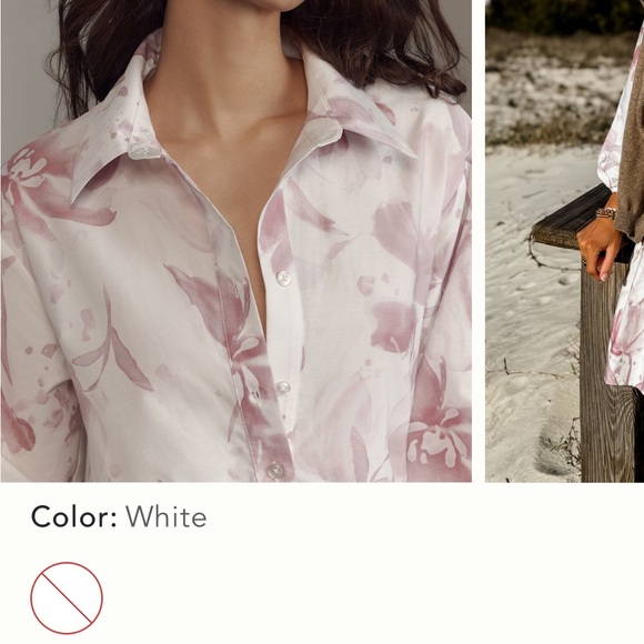 Loverly Grey x Anthropologie The Bettina Shirt Dress by Maeve Mini Edition NWT L - Picture 2 of 7